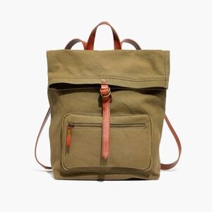 Madewell The Canvas Foldover Backpack